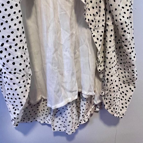 UO Devin Polka Dot Tie-Front Midi Dress - Picture 9 of 11